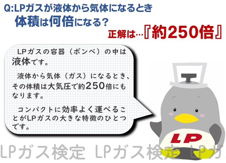 lpgaskentei's tweet photo. 正解は… 

🐧『約250倍』  でした！ 

#LPガス検定 https://t.co/1FZ568eQn4