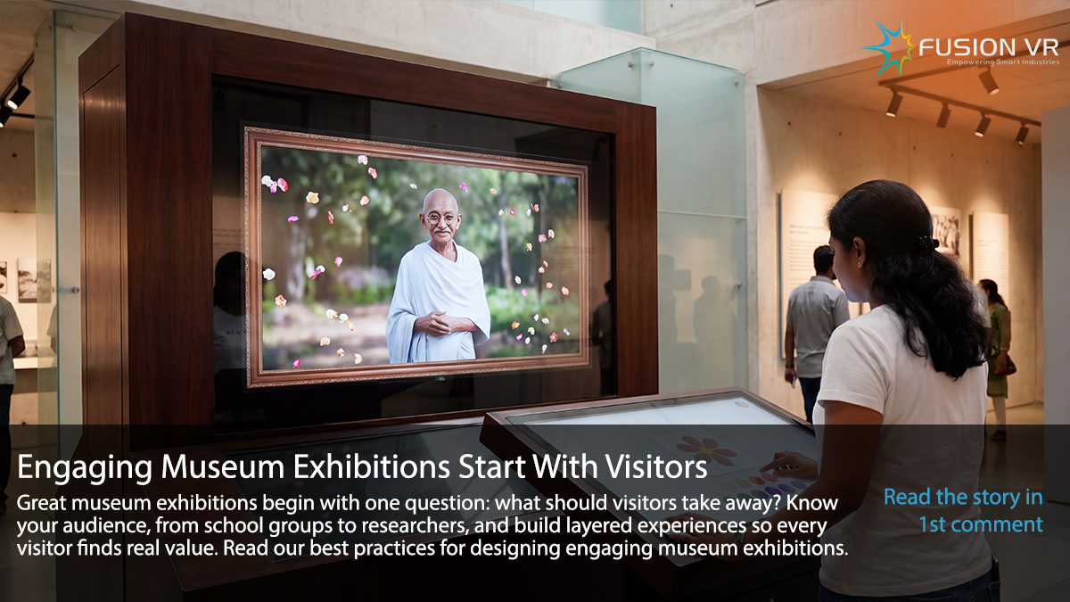 Fusionvrind's tweet photo. Engaging Museum Exhibitions Start With Visitors
Great museum exhibitions begin with one question: what should visitors take away?
๐๐ฐ ๐ญ๐ฆ๐ข๐ณ๐ฏ ๐ฎ๐ฐ๐ณ๐ฆ, ๐ด๐ฆ๐ฆ ๐ต๐ฉ๐ฆ ๐ญ๐ช๐ฏ๐ฌ ๐ช๐ฏ ๐ต๐ฉ๐ฆ ๐ง๐ช๐ณ๐ด๐ต ๐ค๐ฐ๐ฎ๐ฎ๐ฆ๐ฏ๐ต.
#VR #virtualreality #virtualmuseum #immersiveexperience https://t.co/FNY5jziWok