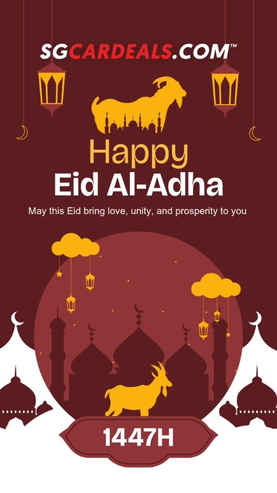 BarclaysBxtch's tweet photo. Selamat Hari Raya Haji from SGCARDEALS

Wishing you and your loved ones a blessed Eid Al-Adha filled with peace, joy, and prosperity. May this special occasion bring unity, gratitude, and new beginnings to all. Drive safely and cherish family https://t.co/NASIaQeQqu