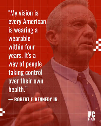 jbulldogs4's tweet photo. Klaus Schwab discusses wearable technology and microchips as a step toward merging the physical, digital, and biological worlds in what he calls the Fourth Industrial Revolution
Meanwhile RFK Jr. said he wants to encourage all Americans to use wearables to track health metrics. https://t.co/uP0bAMx4zd