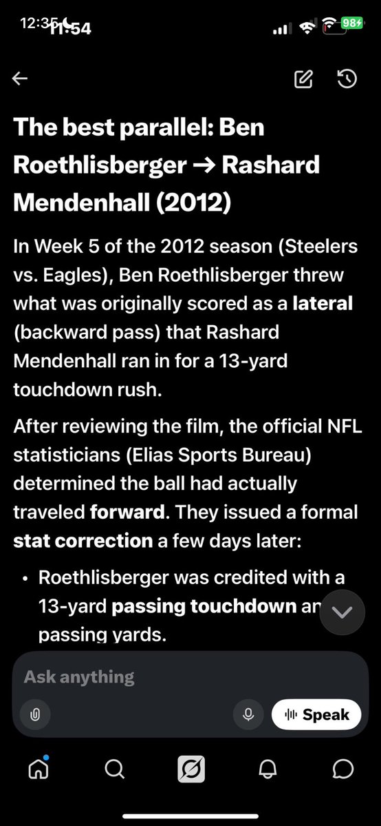 Alex70156367's tweet photo. @EliasSports you corrected this pass, eerily similar to tonight’s Deandre Swift wrongful “rush” stat . Review the tapes!!! https://t.co/V2r6rMlsDX