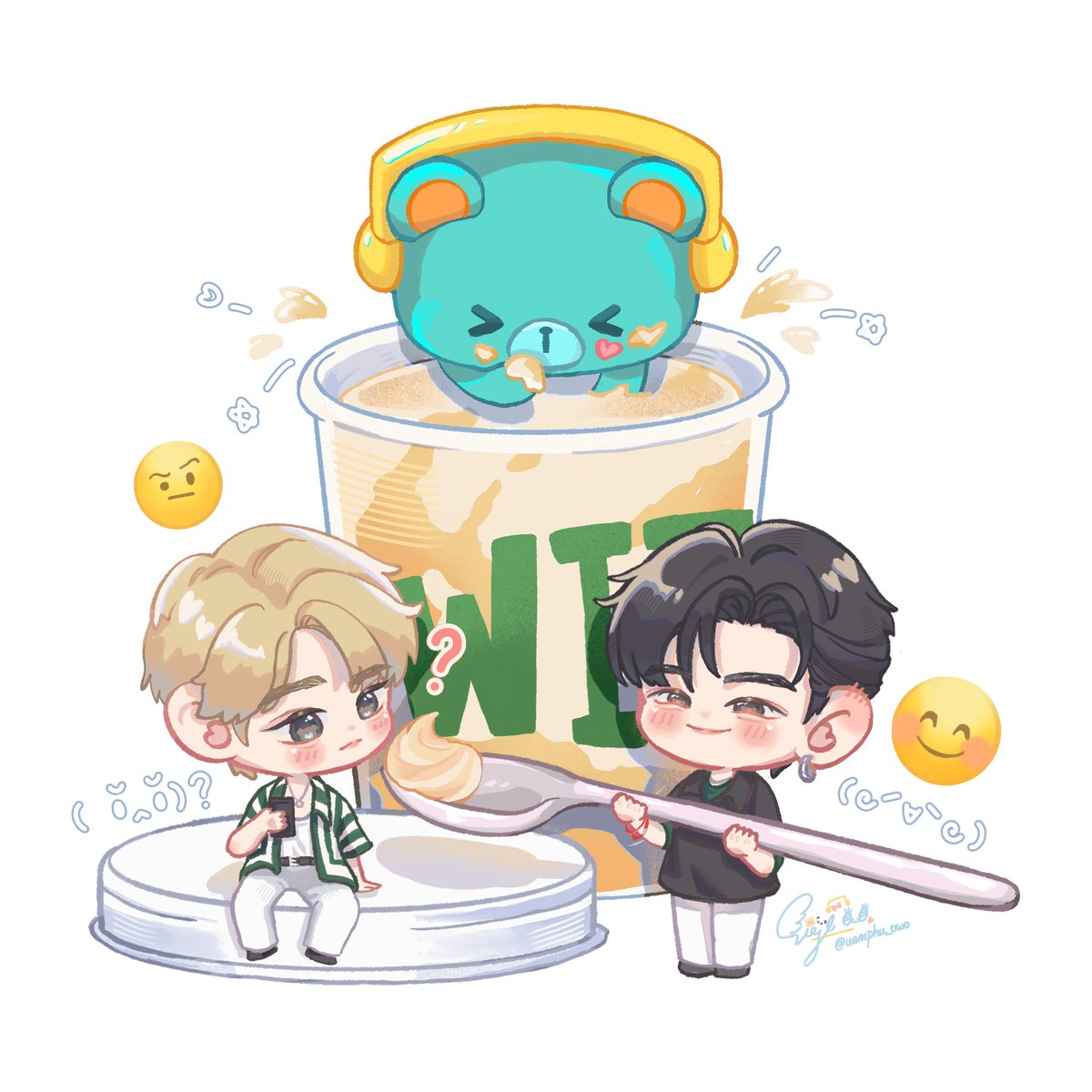 uamphu_0w0's tweet photo. CEO Pond mentioned his friend (faen) love it na ꒰ᐡ꜆⩌ꈊ⩌꜀ᐡ꒱💓😋
—————————
#WITHUGURT #PondPhuwin
#ปอนด์ภูวินทร์ #ppnaravit #phuwintang #PPPfamily https://t.co/ukckppOJ79