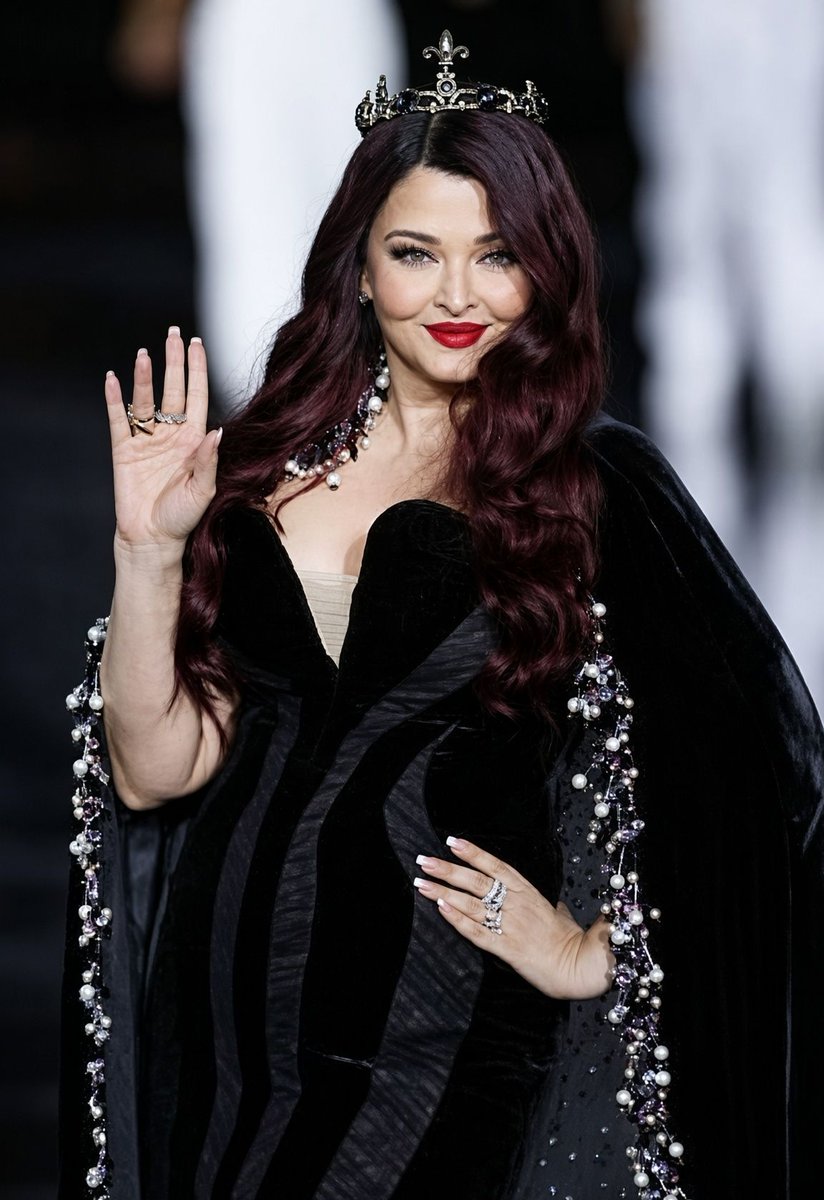 AB_THE_BOSS's tweet photo. Aishwarya Rai at Paris Fashion Week for L'Oréal’s “Express Your Worth” show. 52 and the aura is still unmatched. https://t.co/TgQc5l0gaB