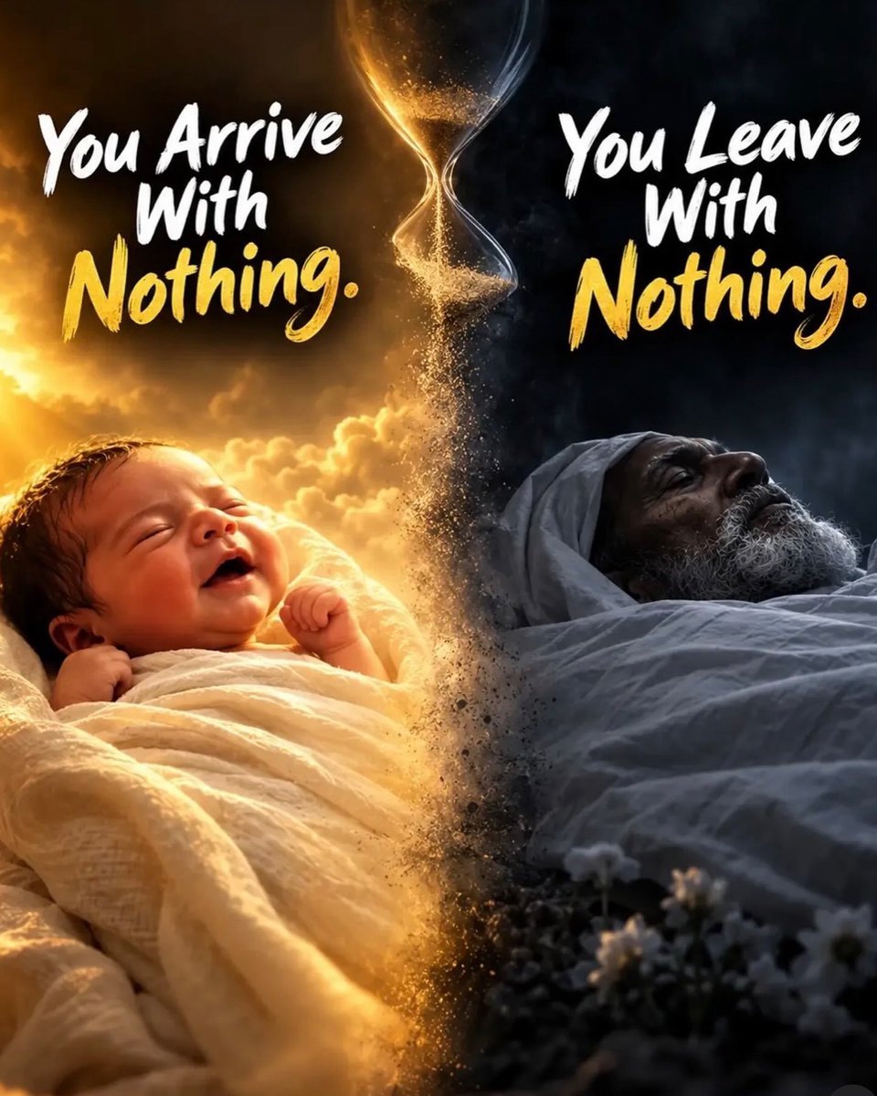 Cool_Ustaz's tweet photo. You came into this world with nothing, and you will leave with nothing. Everything you accumulate will remain behind. Only your deeds will go with you.

Brothers and sisters, prepare for your Akhirah. Do good while you still have the chance. This life is temporary, but the consequences of our deeds will remain. 🤍🤲