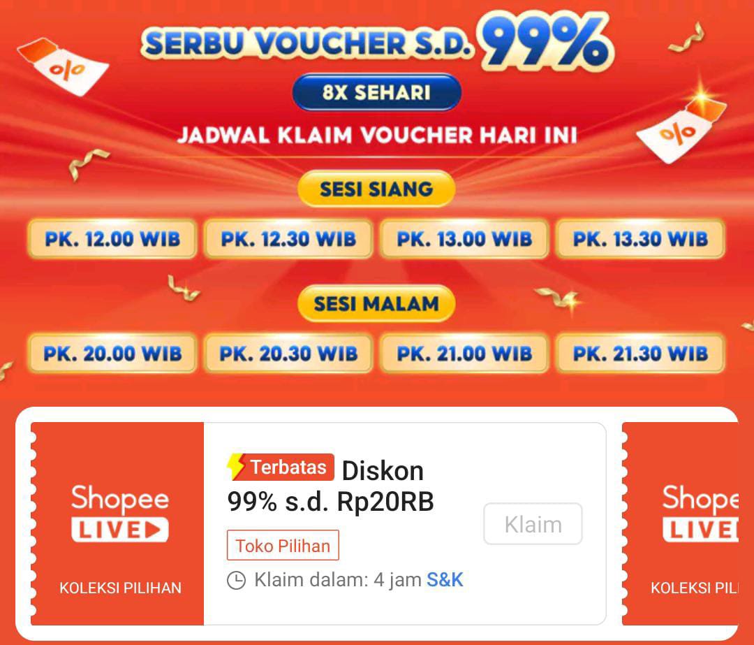 today_clouds's tweet photo. DISKON 99% S/D 20RB 8X SEHARI!!! 

📍produk shopee live dari kreator yg tertera di gambar ke 2

klik foto nya nanti lgsg ke live nya 👇
https://t.co/AR2ZWSRS3b https://t.co/ARCX7sAEte