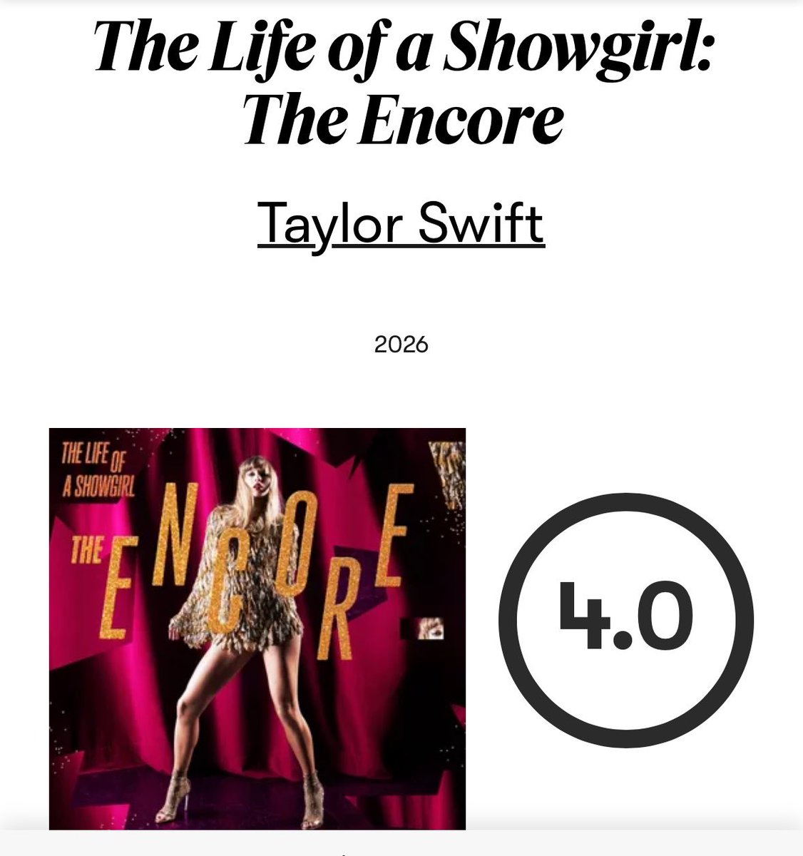 beepopofc's tweet photo. 🚨 CHOCANTE! Pitchfork faz remember e elogia toda discografia de Taylor Swift: “Taylor Swift sempre terá um dos maiores catálogos de composições de todos os tempos. Nem mesmo Taylor Swift poderia tirar isso dela — mas ela certamente está tentando.” https://t.co/fAWW2lv8cs