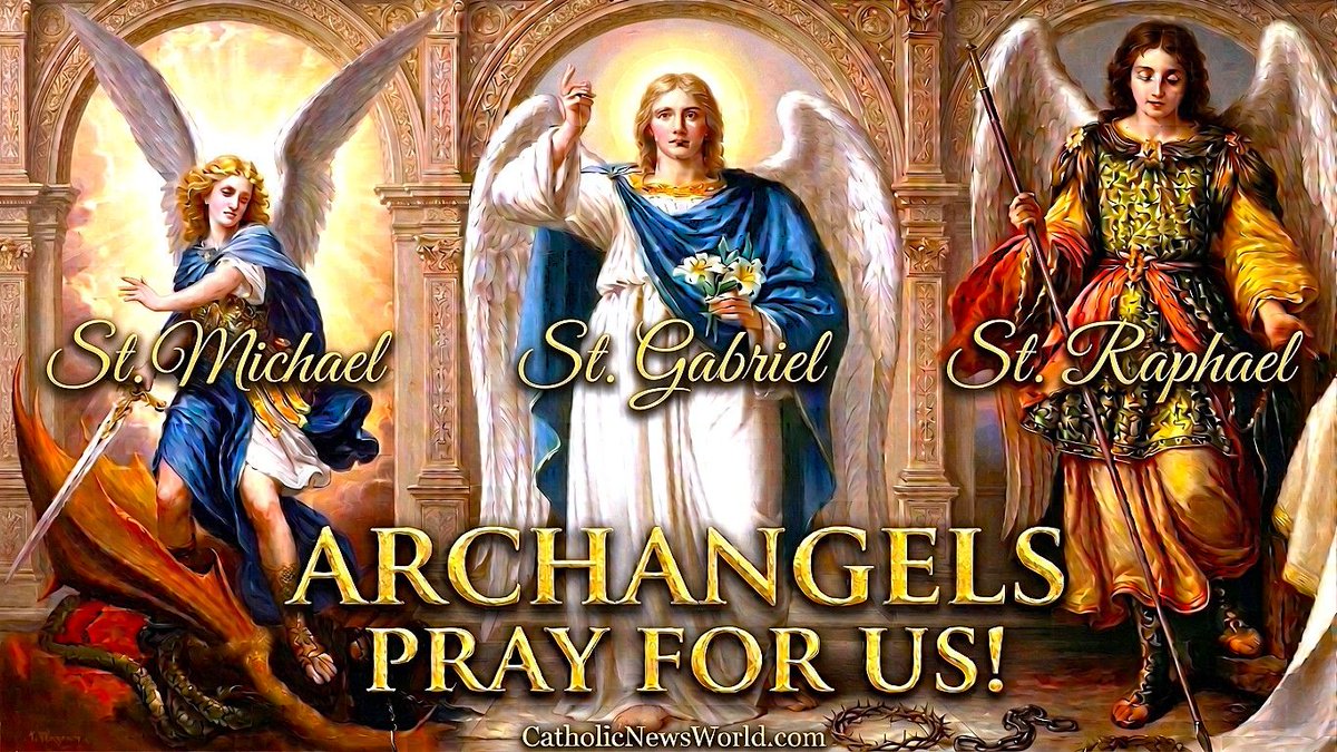 catholicnews1's tweet photo. ARCHANGELS Explained - 7 who Stand before God! St. Michael, St. Gabriel, and St. Raphael - Patrons Saints of Protection, Travel and Art - #FeastDay September 29
https://t.co/y2a6IRU2He https://t.co/veWBHlFNxE