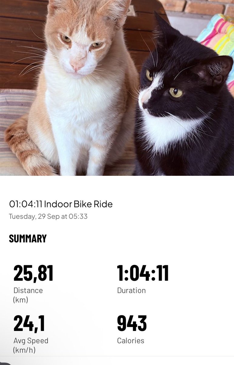 Grippa77's tweet photo. KeepMoving 25k #Cycle &amp; functional session 💪 #MapMyRun #RunFree https://t.co/oABstuWo1J