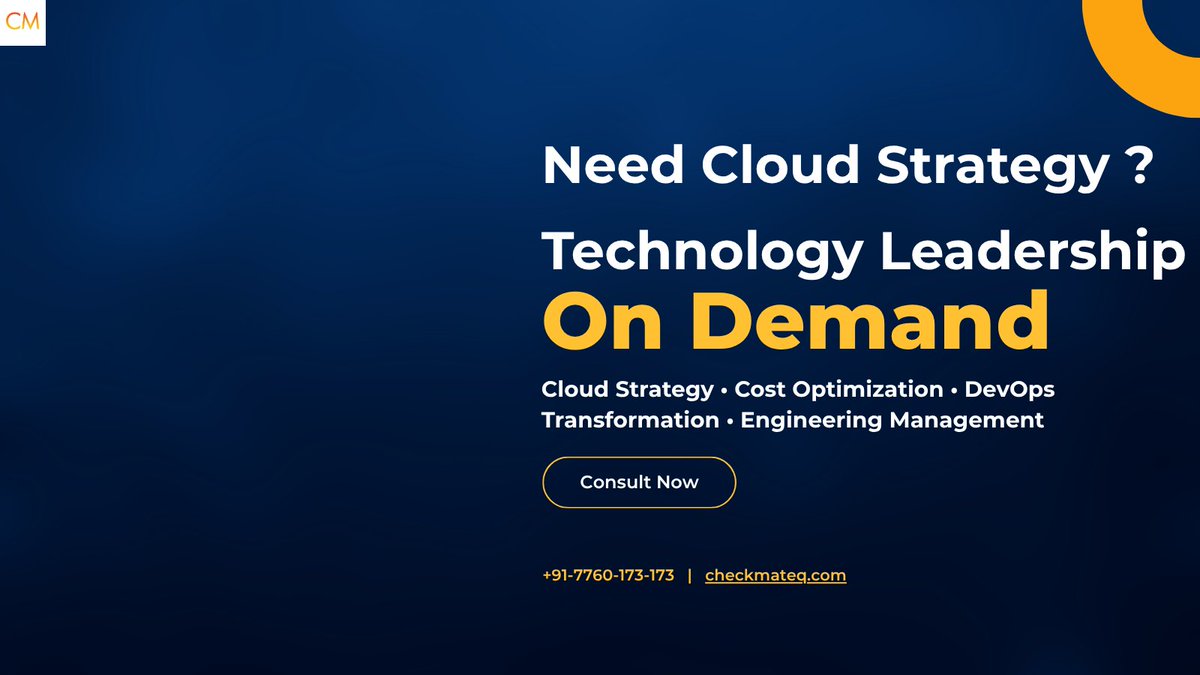 ChkMTGlobal's tweet photo. ‼️ Your Technology Needs CTO Extension - Your Group CTO Can't be everywhere for Tactical Engineering Execution and Governance
#clouds #FinOps #technology #leadership #CloudOperations #OnDemand #CTO #remotework #TechAudit #USATech #nyctech #IndiaTech #SaaS #startups #founders https://t.co/jSdJbQHekG