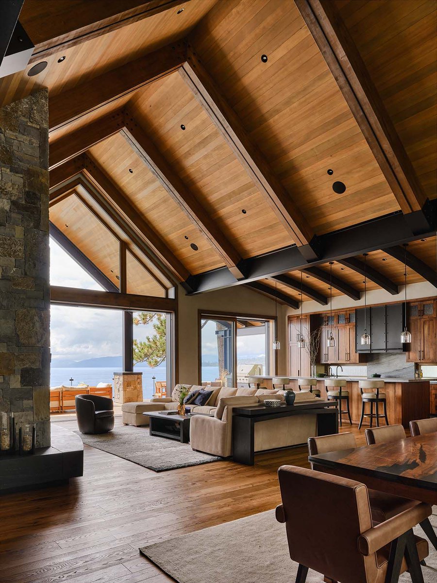 OneKindesign's tweet photo. A spectacular mountain modern house on the pristine shores of Lake Tahoe 
https://t.co/Tx4ePInZIj https://t.co/R0WcXlaxXf