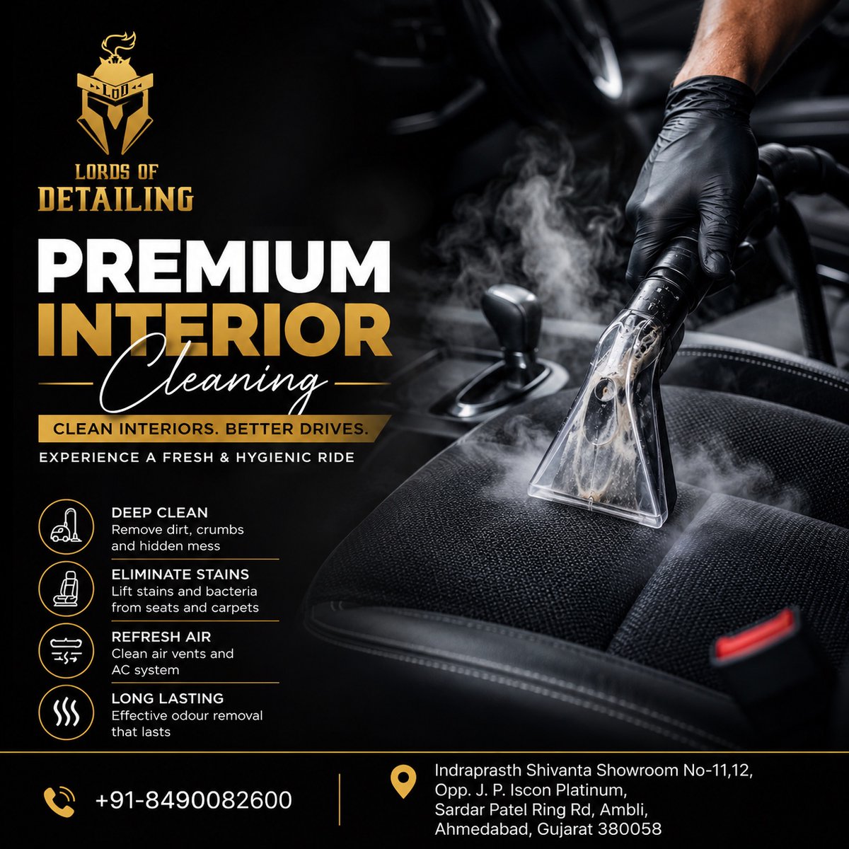 Nurbeek's tweet photo. Premium interior cleaning for a fresher, better drive. Remove dirt, stains, hidden mess, and odours with professional detailing for a clean, comfortable cabin. Call +91-8490082600 to book today. https://t.co/IUclNDxNG0