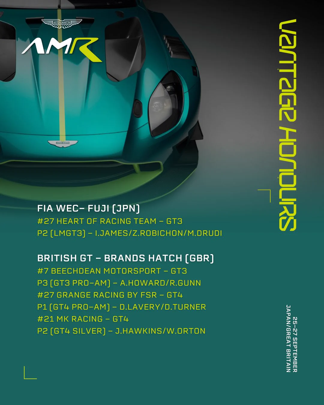 Aston Martin Racing (@AMR_Official) / X