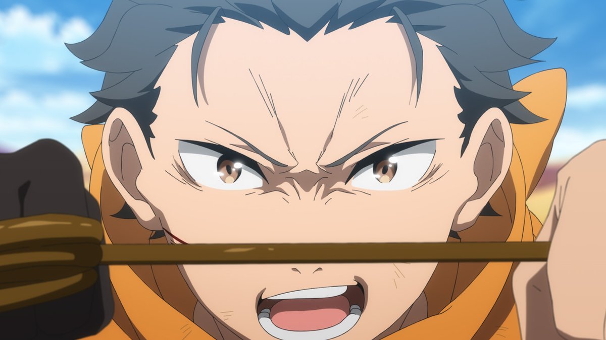 Rezero_official's tweet photo. ◪先行カット公開◪

TVアニメ『Re:ゼロから始める異世界生活』
4th season 《奪還編》最終回
明日9月30日(水)より45分拡大スペシャルにて放送

最終回「シャウラ／英雄」
最上層で黒いモノリスと６つの手形を発見したエミリアに対し、意識を取り戻したボルカニカはサテラと、嫉妬の魔女と呼びかけ、再び襲いかかってくる……。

https://t.co/B4kGHkbVSs
#リゼロ #rezero
