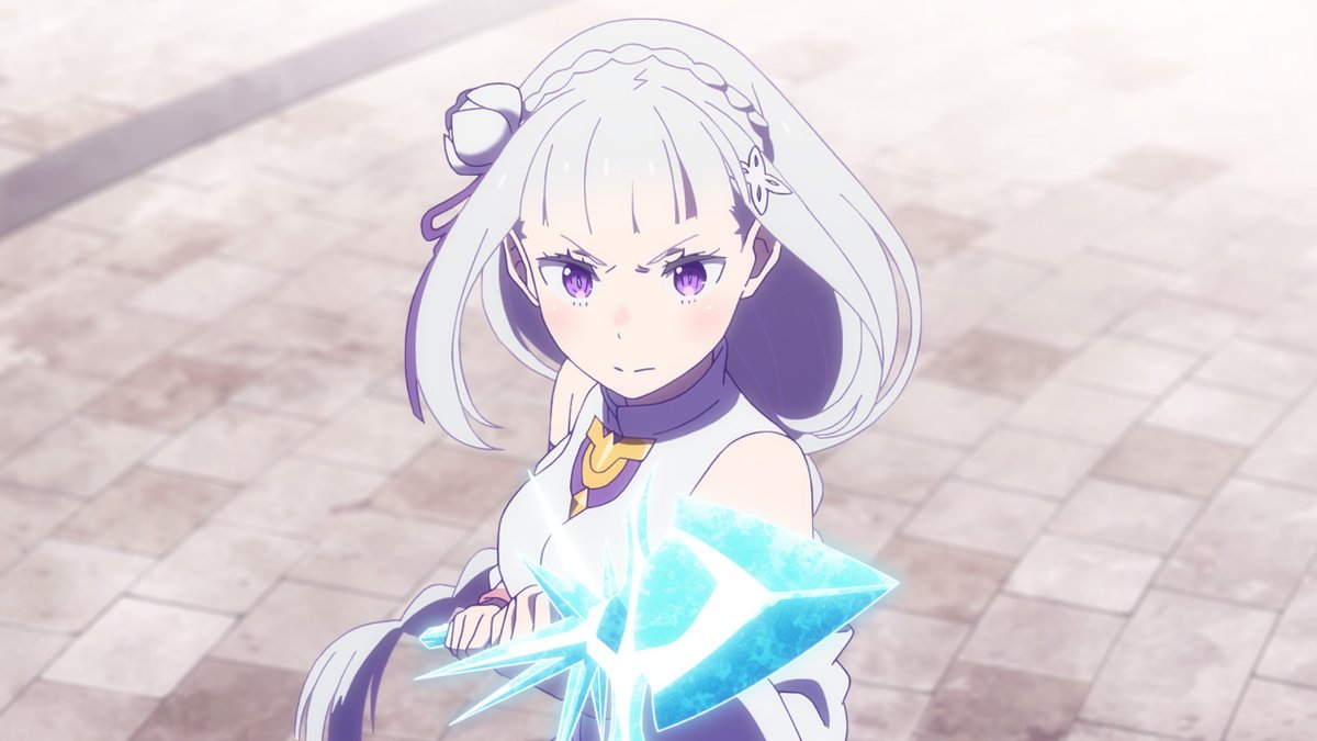 Rezero_official's tweet photo. ◪先行カット公開◪

TVアニメ『Re:ゼロから始める異世界生活』
4th season 《奪還編》最終回
明日9月30日(水)より45分拡大スペシャルにて放送

最終回「シャウラ／英雄」
最上層で黒いモノリスと６つの手形を発見したエミリアに対し、意識を取り戻したボルカニカはサテラと、嫉妬の魔女と呼びかけ、再び襲いかかってくる……。

https://t.co/B4kGHkbVSs
#リゼロ #rezero
