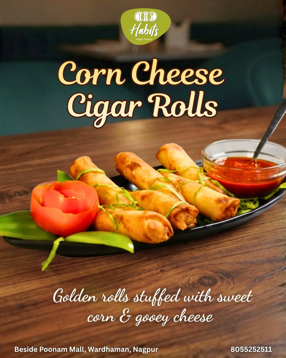 TiffinyCroyv's tweet photo. Rolling Into Happiness! Dine-In | Takeaway | Order Online
Visit@habitsnagpur https://t.co/mgzPebMQ3D