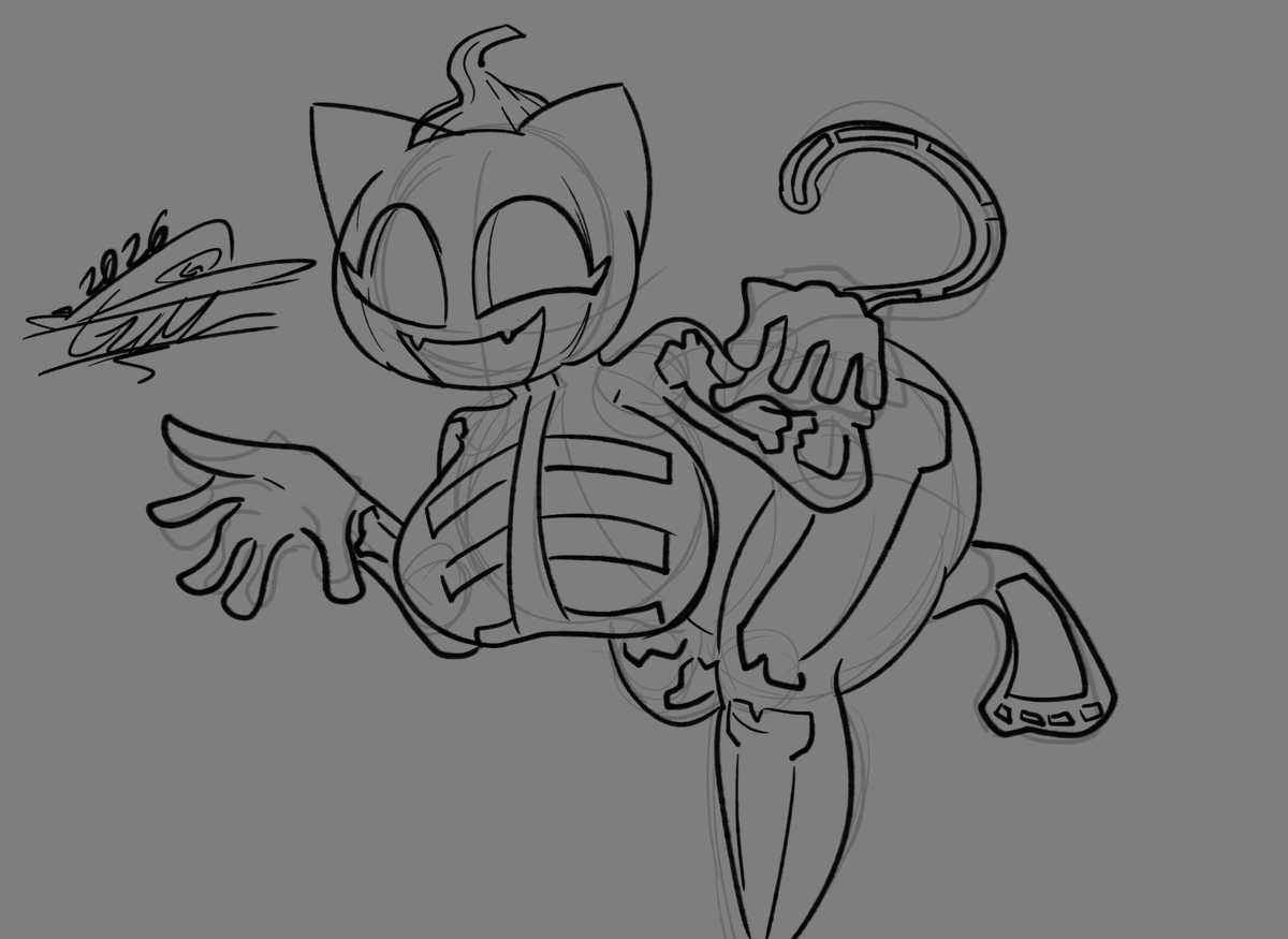 GustavoDraws43's tweet photo. Here your Pumpking Kitty, maybe Tomorrow im gonna draw the new Spice https://t.co/G1G8sMAcDh