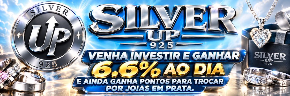 lidermktbr's tweet photo. 🪙 SILVER UP 925 - GANHOS DIÁRIOS DE 6.6% AO DIA. AQUI VOCÊ NÃO PRECISA VENDER NADA. SOMENTE INDICAR SEU LINK DE AFILIADO
✨ A Prata que Rende
Link de cadastro https://t.co/ZIm0q6hO4T
👤 Presidente & CEO: Diogo Bora Bora.
#silverup #rendaextra #joiasemprata #prata https://t.co/XP91jfzMxw