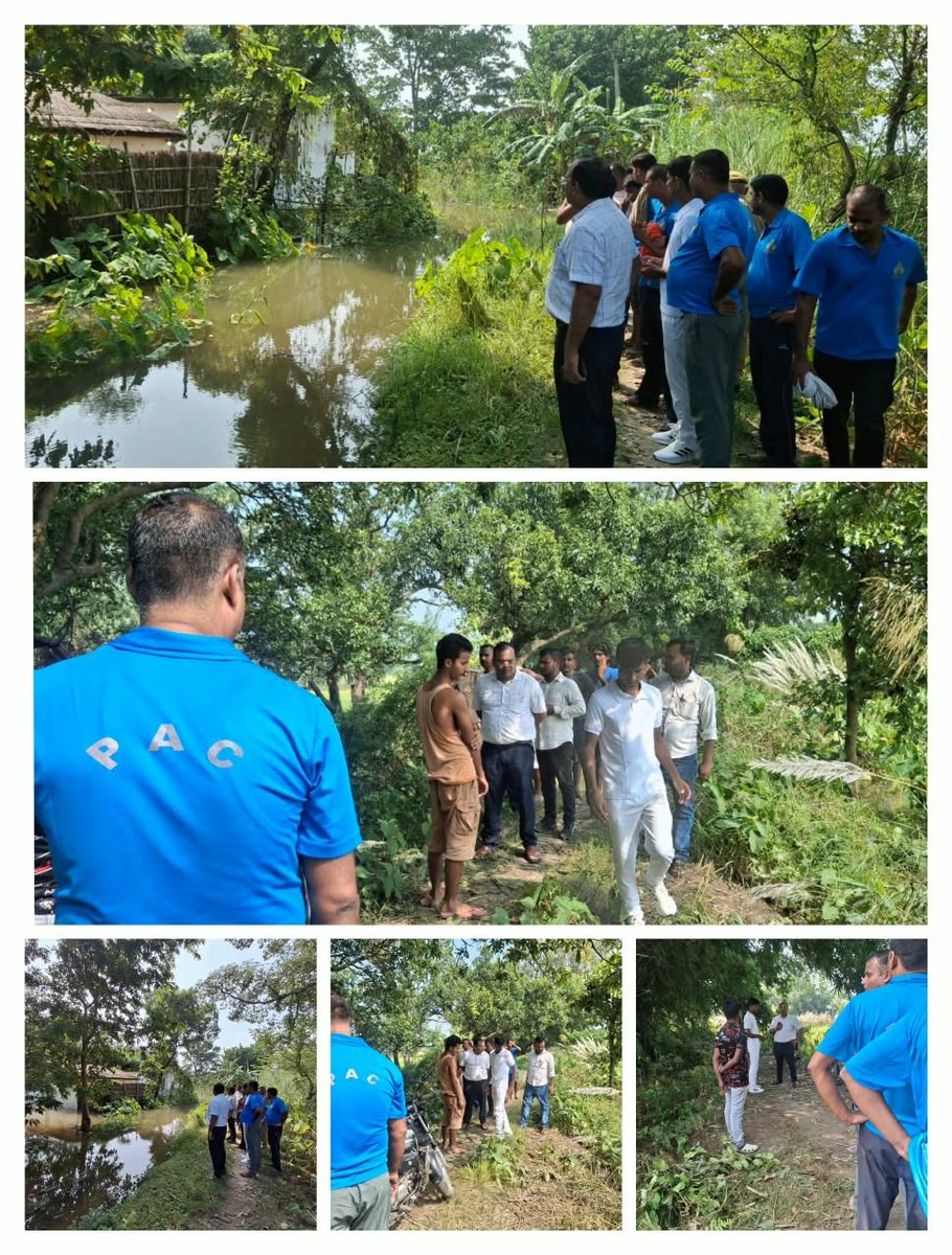 compac26's tweet photo. 🌊बाढ़ राहत एवं रेस्क्यू कार्य
        26वीं वाहिनी पीएसी, गोरखपुर के बी दल (बाढ़ राहत दल) की 1½-1½ सेक्शन की दो टीमें तहसील तमकुहीराज, ���नपद कुशीनगर के बाढ़ प्रभावित क्षेत्र ग्राम चैन पट्टी में रेस्क्यू एवं बचाव कार्य हेतु तैनात हैं।
@Uppolice
@Dgpacup https://t.co/REwf7PzSn7