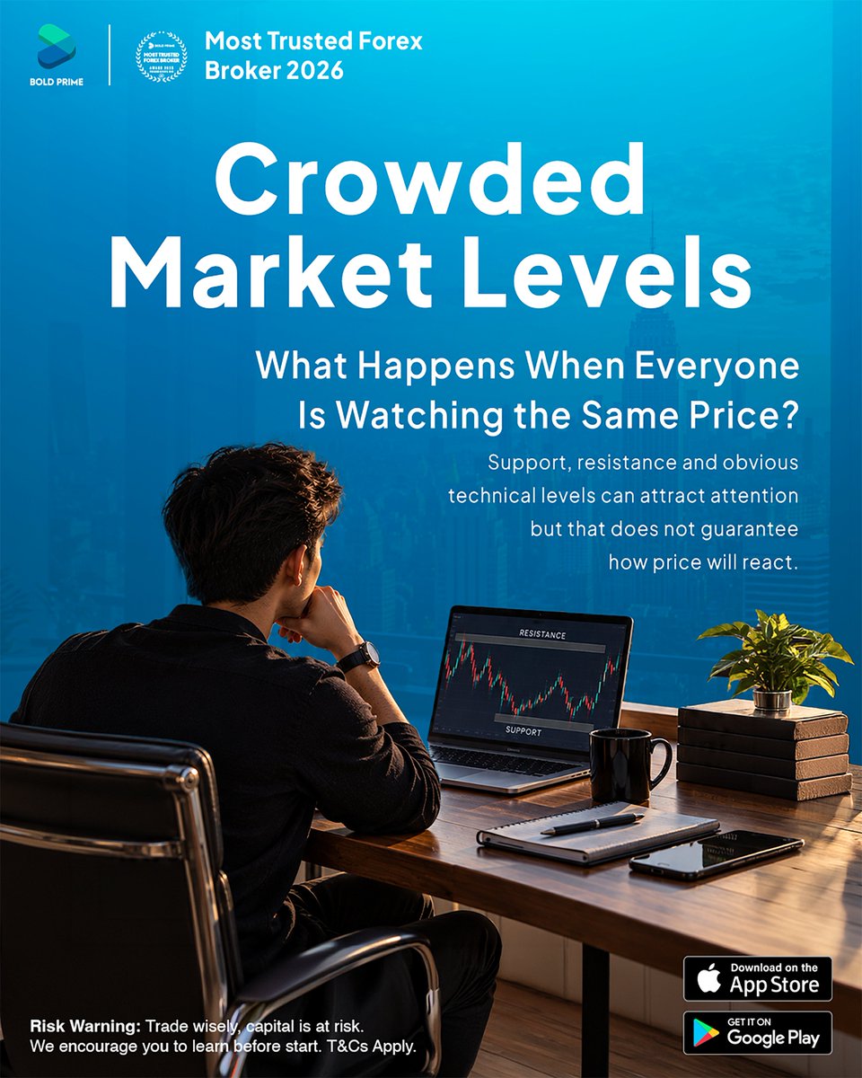 BoldPrime's tweet photo. Everyone sees the level.
That can mean more attention and potentially more orders, around the same price.

But it doesn’t tell you whether price will:
↩️ Reverse
📈 Break out
⚡ False break

Attention ≠ prediction.
Read here: https://t.co/0IySJnu9g9

#BoldPrime #PriceAction https://t.co/t237l2Pgdt