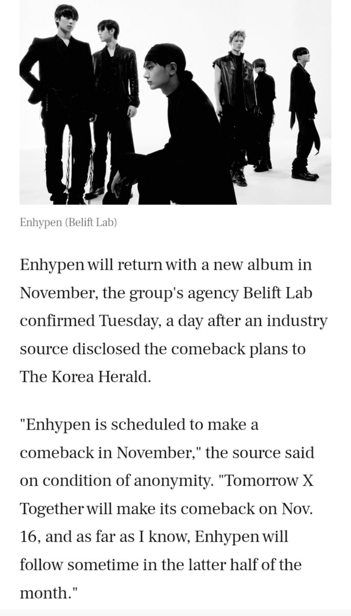 jakeyclub's tweet photo. ENHYPEN NOVEMBER COMEBACK CONFIRMED 😭😭 https://t.co/22eSQhIlPu