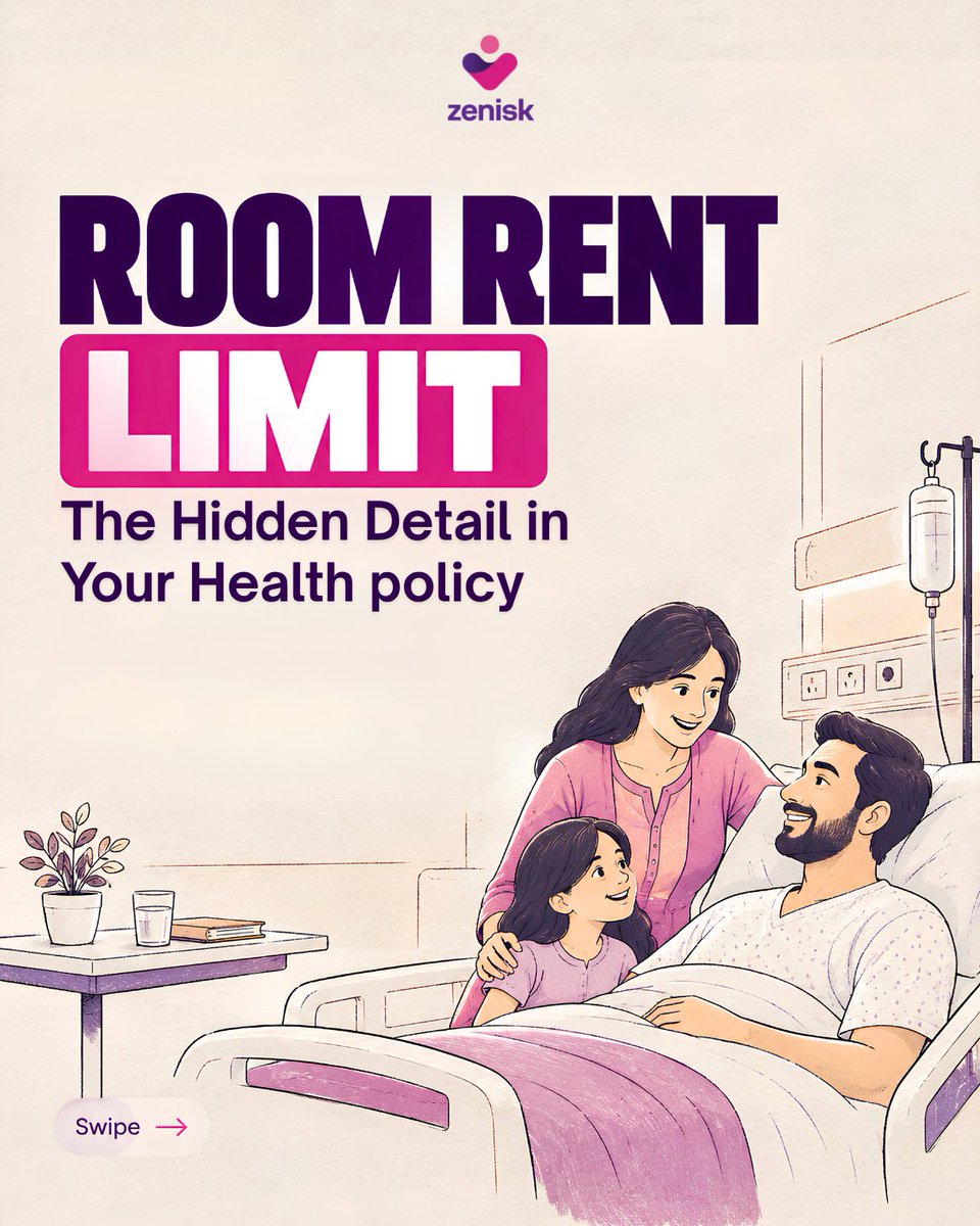 ZeniskInsurance's tweet photo. A room rent limit may seem like a small detail, but it can have a big impact on your health insurance claim.

Know your policy. Know your coverage. Stay prepared.
📞 91246 24400
📩 query@zenisk.in
Zenisk — For You Always

#Zenisk #InsuranceAwareness #InsuranceTips #Insurance https://t.co/jMeXCdhxcI