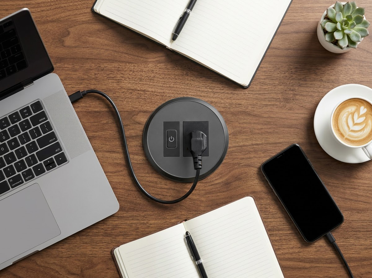 mx_electronics's tweet photo. Your desk called. It wants more power. ⚡😎

Meet the MX Desktop Modular Power Grommet Series — where your desk gets a serious tech upgrade.

Mix. Match. Customize. Plug in.

Whatever your space needs, build your power your way.

#ModularBox #CustomPower #SmartWorkspace #Desk https://t.co/LnZ9ngZA2r