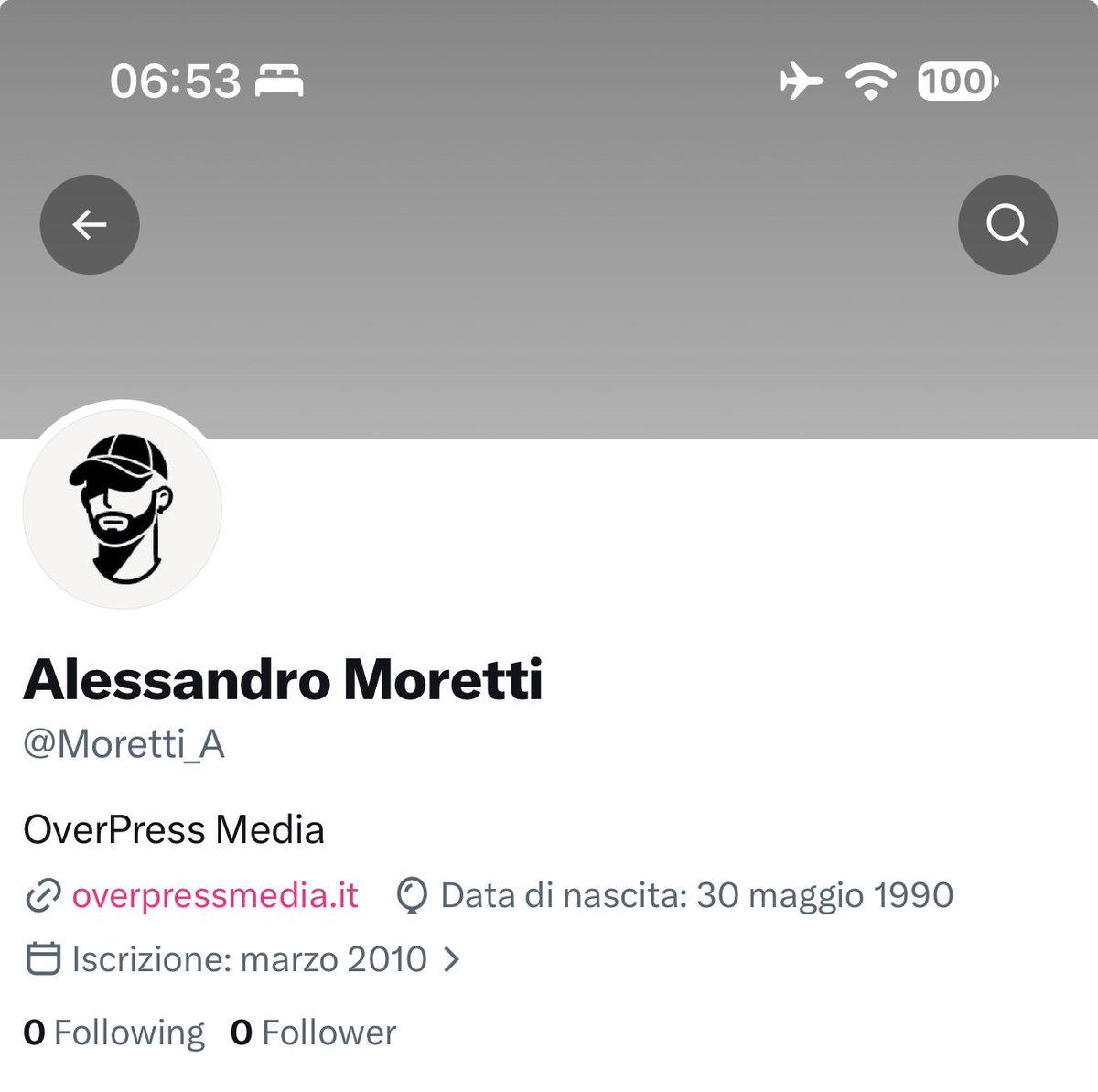 Moretti_ale90's tweet photo. @Attwts For no reason... I’ve been here for a long time 🥹 https://t.co/35Pg0HuNVp
