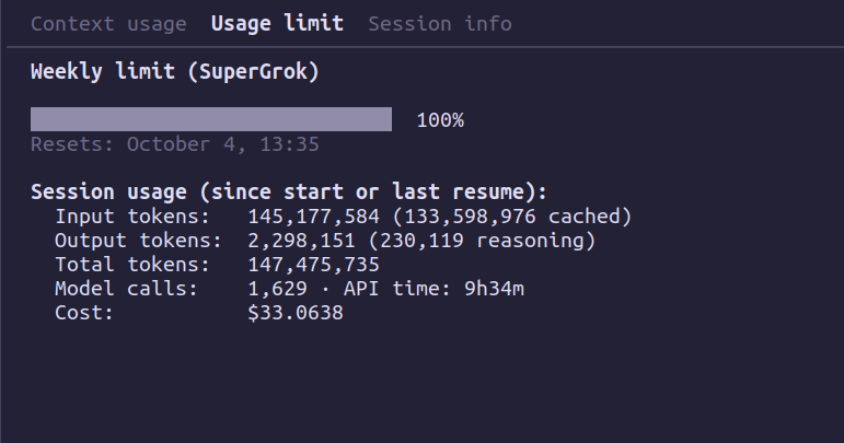 MKulria's tweet photo. Grok's usage limits are a joke. https://t.co/z6iHkwUd0K