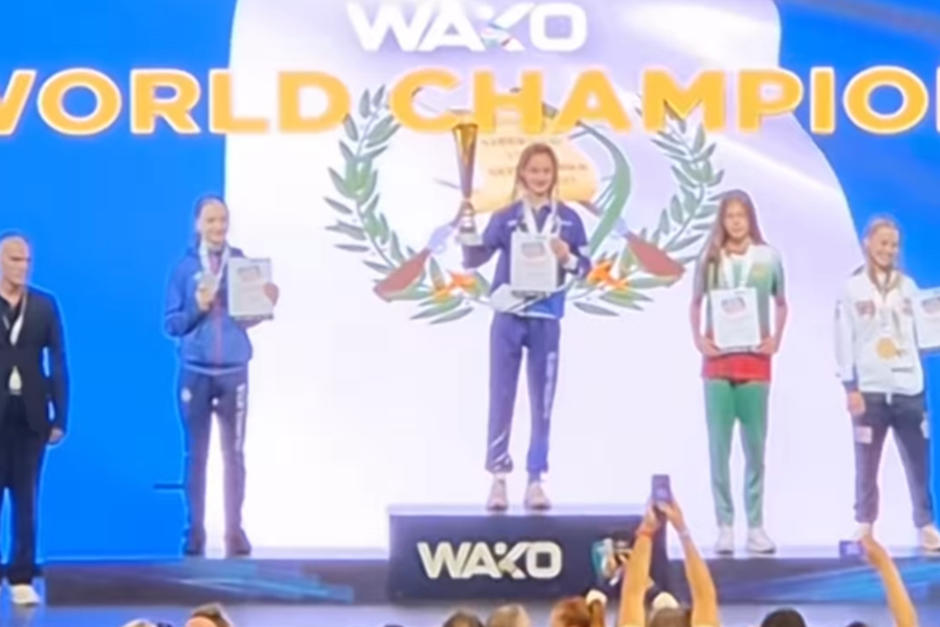 Guatemalteca Mariam Farach es campeona mundial en WAKO Italia