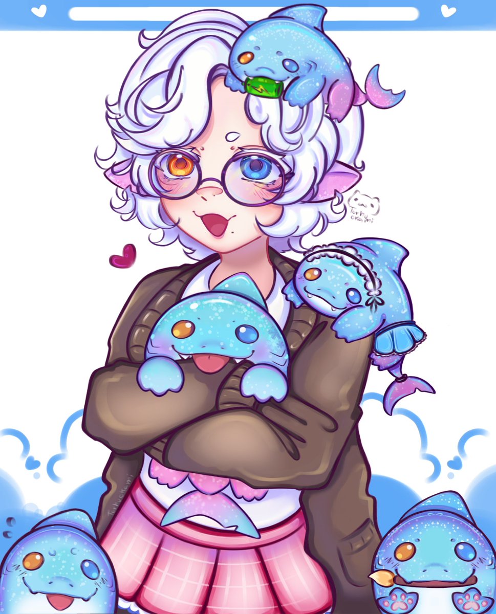Tohruokami's tweet photo. O software que uso e meus desenhos bobos hehe 🩵🐾 https://t.co/Xqugz6Zx3i
