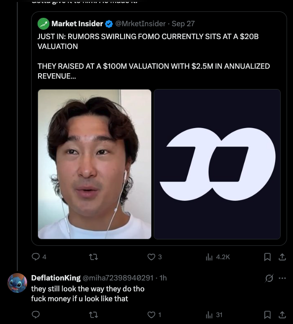 ObjectPadFun's tweet photo. @miha72398940291 dude legit sits all day hating on successful CT projects and traders

I think its very easy to tell when someone is broke, and angry! 😘

We keep cooking, @miha72398940291 
Giving up is not in the teams vocabulary. https://t.co/jhkLaz35TQ
