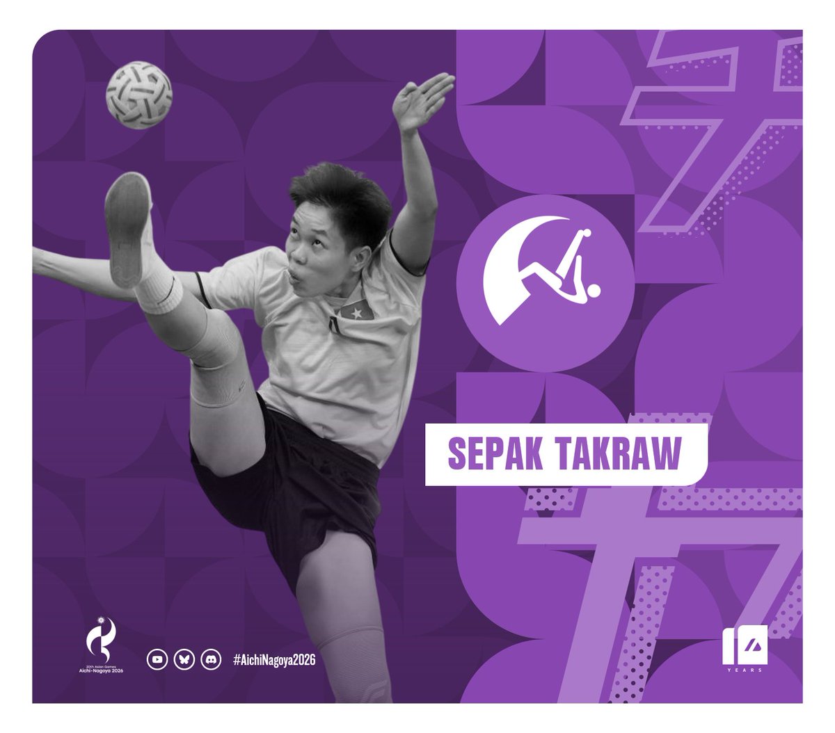 ArchiveInt's tweet photo. SEPAK TAKRAW - We're at the Mizuho Park Gymnasium for Sepak Takraw action this Tuesday, as the gold will be on the line this morning in both the women's doubles and the men's Regu competitions.

#AichiNagoya2026   #ImagineOneAsia https://t.co/Gfiu38tax3