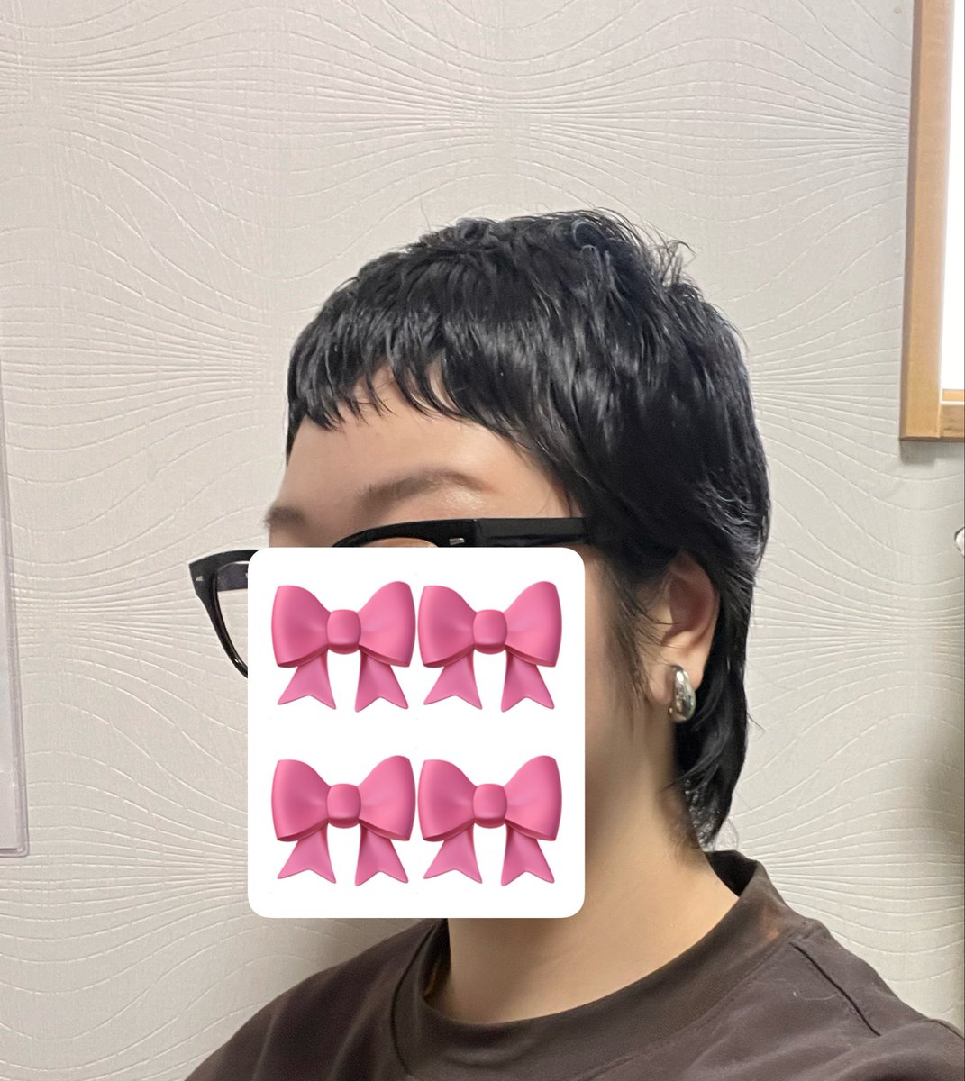 Gamu6632's tweet photo. おはようございます！
歯医者行くのにウィッグはなぁ
と地毛でセットしてみたら
あれ？もうウィッグ卒業してよくない？と思い始めました🎀

(ニキビ薬によって服が漂白されてます😇) https://t.co/fOsXUBzAjq