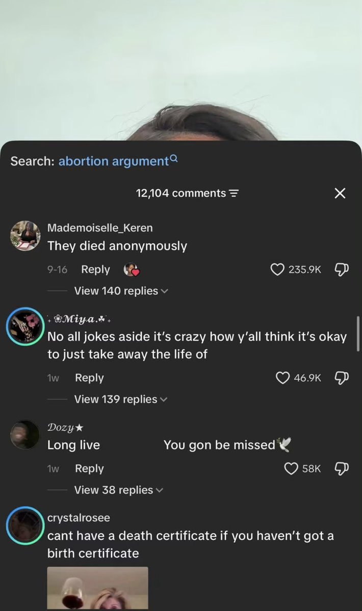 yvessirae's tweet photo. This comment section would hate to see as a pro life 🤣 I’ve been dying laughing https://t.co/Heab0Yw6oU
