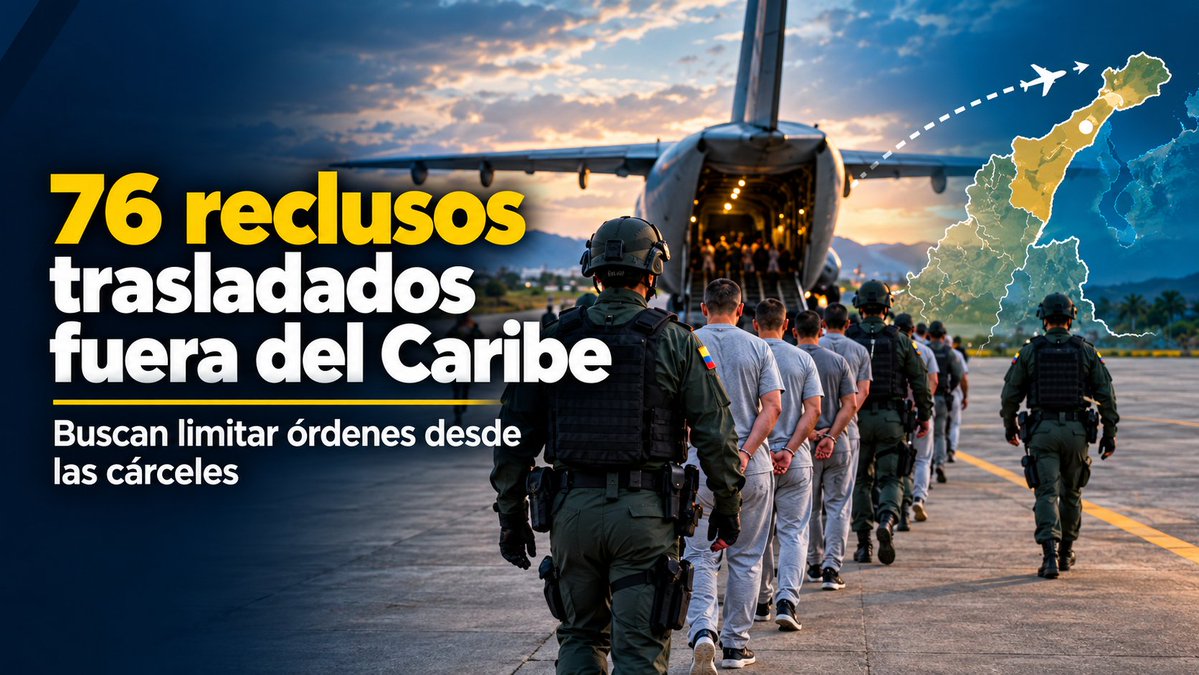 Enlace_guajira's tweet photo. GOBIERNO TRASLADA FUERA DEL CARIBE A 76 RECLUSOS SEÑALADOS DE TENER VÍNCULOS CON LAS ACSN

🔗 Lee la noticia completa aquí: https://t.co/HR0siqUfzz

#enlacepais #laguajira #noticias #reclusos #ACSN https://t.co/ZwuQ4XeGXN