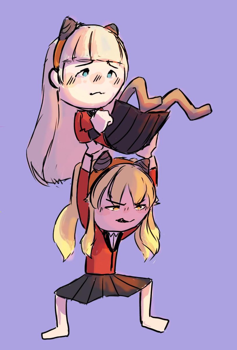 MayaMomobami's tweet photo. I had an idea…

I love these two! I think their dynamic is adorable. What does everyone think of what Mary’s up to in the manga right now?

#maeriri #maryxririka #kakegurui  #kakeguruifanart https://t.co/4pAIb3VnhV