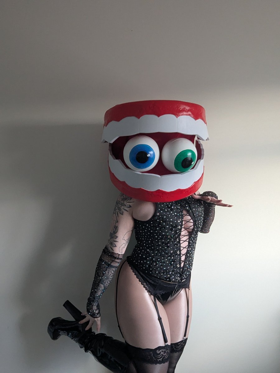 _K_Bean's tweet photo. A little more Fran-Caine-Furter 
Thanks for the amazing au @Blueberrysoda_ 

#tadcau #cainetadc #tadc #cosplay https://t.co/aWk8lcTd9t