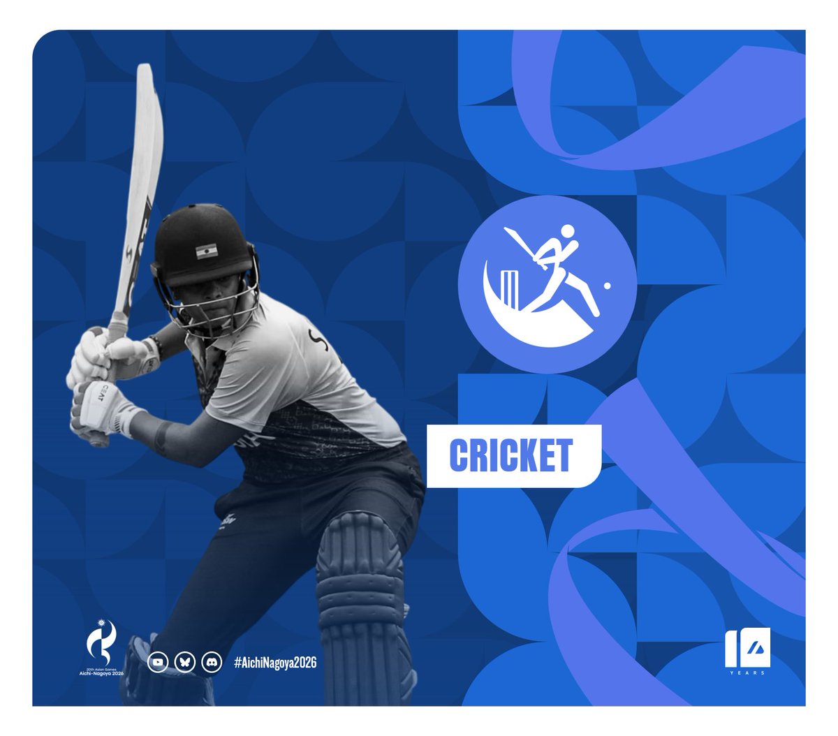 ArchiveInt's tweet photo. CRICKET (29 September) - We've been hoping for fairer weather at the Korogi Athletic Park in Nisshin this Tuesday, and we shall continue the men's cricket quarter-finals.

#AichiNagoya2026   #ImagineOneAsia https://t.co/gnSYTPNMOv