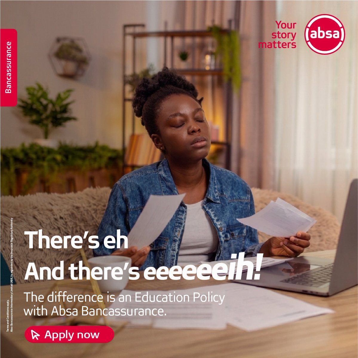 AbsaKenya's tweet photo. It's never too late to learn how to secure their future education dreams. 

With the Absa Bancassurance Education Policy, you can plan ahead and help secure your child's education.

Apply today. 

Our insurance solutions are offered in partnership with trusted providers.