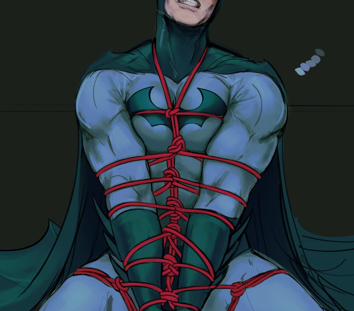 batsydoodle's tweet photo. shibari batman wip save me! save me shibari batman wip!! https://t.co/2rcPfNT7rl