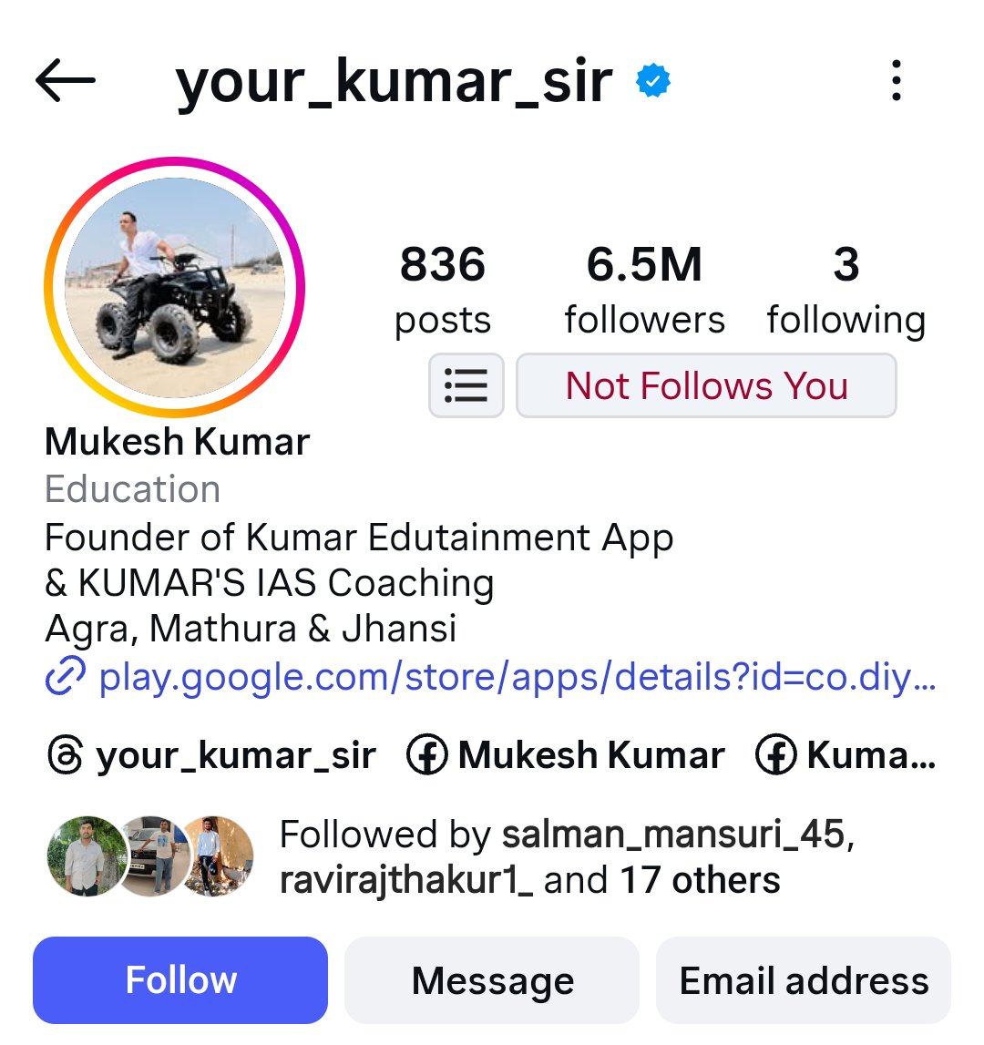 VivekGa54515036's tweet photo. हमें दुःख होता है ऐसे ऐसे इंफ्लूएंसर मास्टरों के कारण अच्छे शिक्षक बदनाम हो रहें हैं 
https://t.co/9WbDL3JIVe