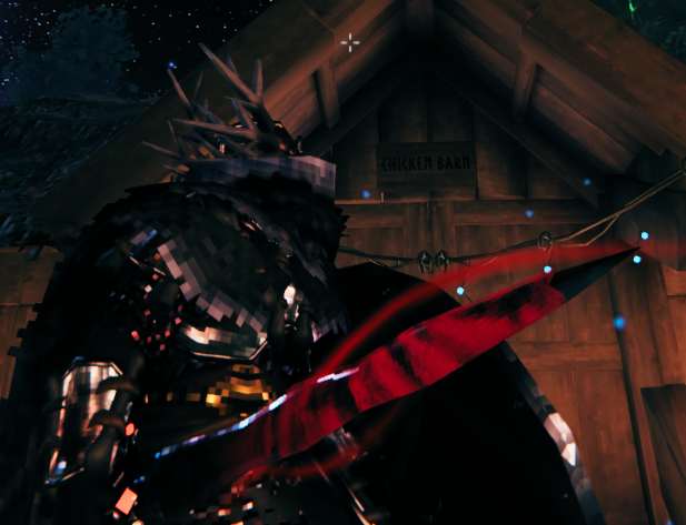 vampyeri's tweet photo. guys, i've obtained the bloody sword to defend my chickens https://t.co/Ei9bC8Chbe