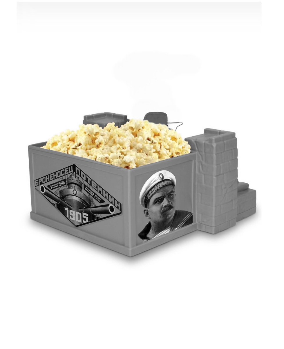 DiscussFilmtwt's tweet photo. First look at the ‘BATTLESHIP POTEMKIN’ 101st anniversary popcorn bucket. https://t.co/9KdAY5NKhK
