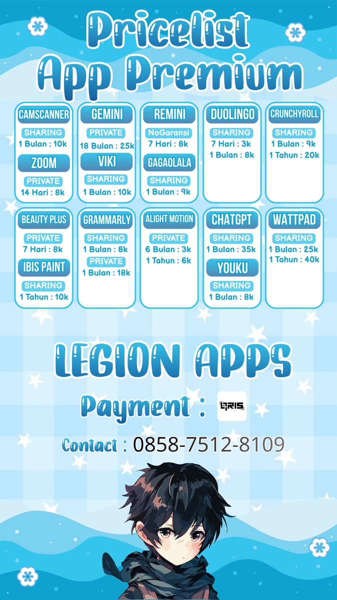 renjinluv's tweet photo. BEST SELLER MURAH MERIAH JUAL APPS PREM
Yang cari aplikasi premium di sini  trusted ya🥰📷 
Mau cari yang harian atau bulanan atau tahunan bisa juga ya silahkan char dan order karena 30++ aplikasi premium yang murah

langsung chat ☎️ https://t.co/fdGhwKdyxB
#zonauangㅤ https://t.co/26cz434mX2