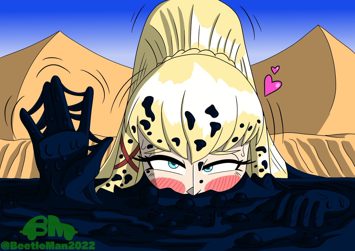 BeetleMan2022's tweet photo. Darkness keeps her way down into the pit of darkness she has got herself in. No fighting, no screaming for help (not that she can do that now lol) just letting herself go under while in the middle of masochistic pleasure ecstasy.

COMISSIONED BY: @Stuffingforstuf ! https://t.co/yycTB0AQPy