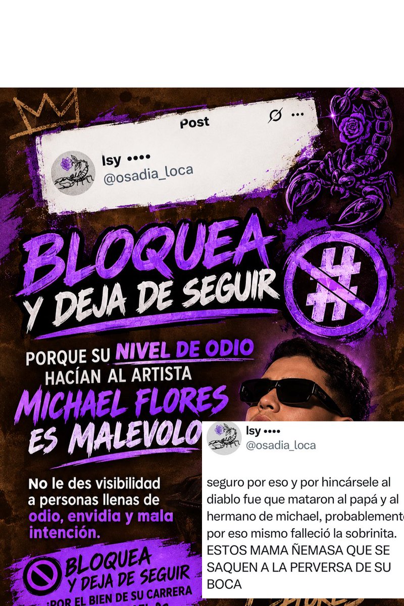 ZmVasquez's tweet photo. #ElManicomio esta “isy” es hates y se hace pasar por #teamperversa Aveces no entendemos la reacción de un artista y es que personas como la “isy” y sus comentarios malignos la confunden con una novelera y el artista arremete contra todos. Favor bloquarla para que desaparezca. https://t.co/KDCFeuKrqO
