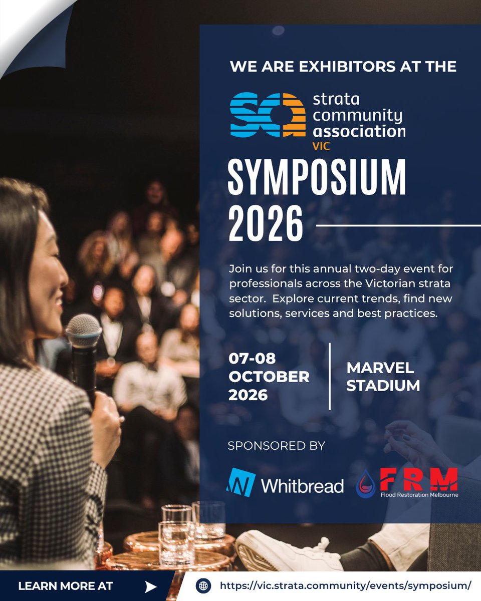 WhitbreadInsure's tweet photo. Trusted professionals. Stronger communities.

Whitbread is proud to sponsor and exhibit at the SCA (Vic) Symposium, 7-8 October at Marvel Stadium. Drop by our stand and meet the team!

https://t.co/iC8STzOty5 https://t.co/Q9LForTVHS