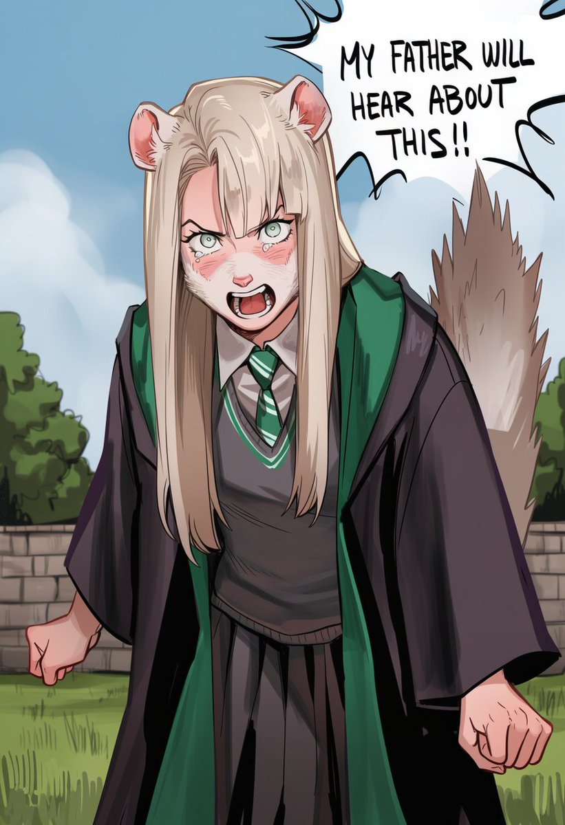 theexileddraco's tweet photo. My wife had an idea for FemMalfoy! I don't think the girl is going to hear the last of this one. https://t.co/mnLI6x3uGV