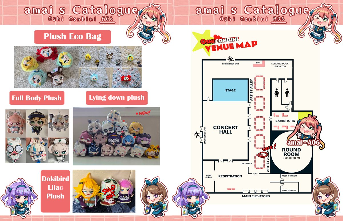 amaimiart's tweet photo. Catalogue for Oshi Conbini !
Come find us at A06! Debuting new keycap and many other new merch!
Some stocks are limited, come join us this weekend!! https://t.co/AvoqnYLXcy