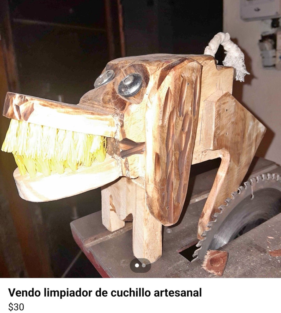 bloodmumble's tweet photo. que pasó amor no te gustó tu nuevo limpiador de cuchillos? https://t.co/934DylI3FJ